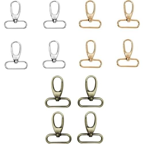 4x Alloy Lobster Clasps Clips Carabiner Swivel Keychain DIY Charms 38mm