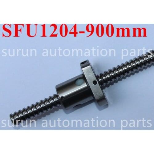 Free shipping SFU1204 900mm ballscrew rolled ball screw C7 with 1204 single ball nut for 3D printer parts cnc parts