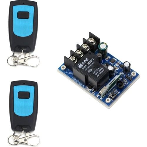 Wireless 40A Relay Remote Control Switches Remote Switch 1CH Receiver One Button Transmitter Waterproof Remote Controller