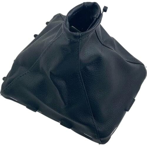 Black Leather Car Shift Gear Knob Lever Gaitor Boot Cover For Opel Vectra C B Corsa Astra G SIGNUM Combo 02-05