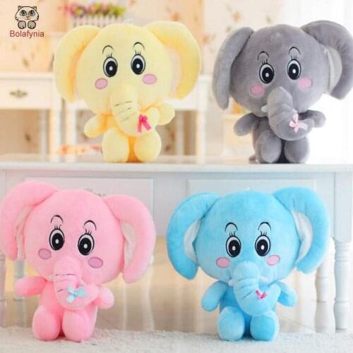BOLAFYNIA Children plush stuffed toy Cute couple doll elephant baby kids Christmas birthday toy gift