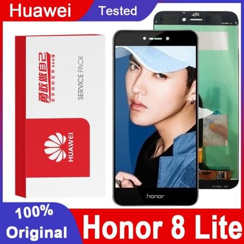 Original 5.2'' Display Replacement with Frame for Huawei Honor 8 Lite LCD Touch Screen Digitizer Assembly PRA-TL10 PRA LX1 LX3