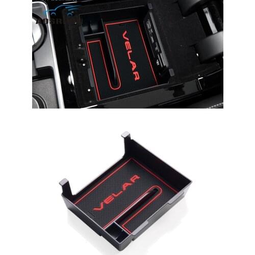 For Range Rover Velar 2017 2018 2019 Car central handrail storage box Car Accessories Car-styling