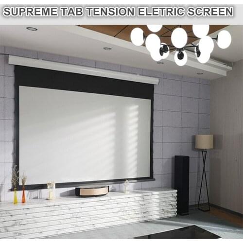 160" 16:9 Tensioned Advantage Deluxe Electrol Electric Projection Screen