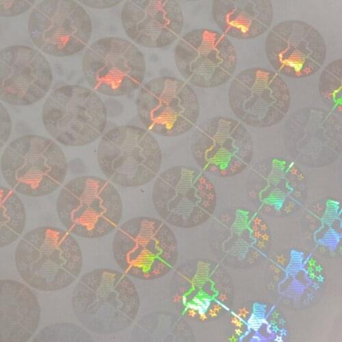 Individual stickers logo printed on clear packaging tape adhesive label