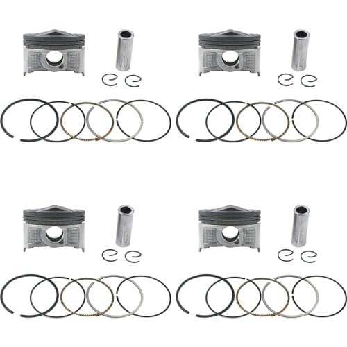 4 Pcs Motorcycle Piston & Rings Kit For YAMAHA FZR400RR 3TJ FZR 400 RR SP 3TJ FZ400 4YR STD 56mm 56.25mm 56.50mm 56.75mm 57mm