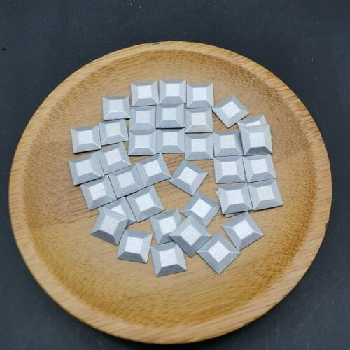 Matt Silver Rhinestuds 7MM Square Hotfix Rhinestones Garment Metal Glitter Crafts 144Pcs Iron On Flatback Pyramid Studs