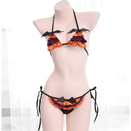 Cute Lingerie Sexy Set Costumes Exotic Lingerie Japanese Lolita Kawaii Panty Bra Lingeri Set Underwear Women Halloween Bikini