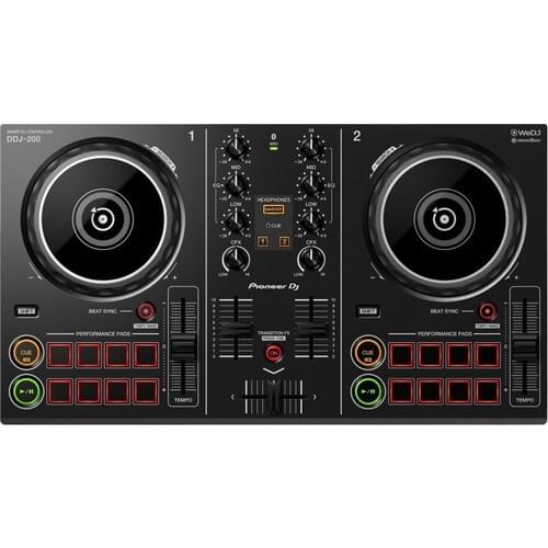 Pioneer Professional Dj controller audio sound mixer DDJ-200 2kanal good for night club home studio