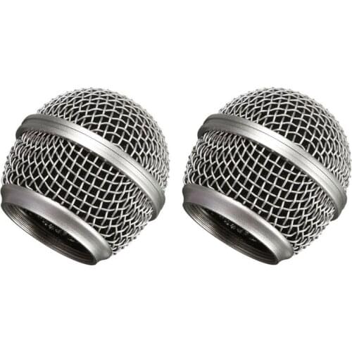 Bolymic 2 PCS Ball Head Microphone Grille RK143G for Shure sm58 Vocal Microphones