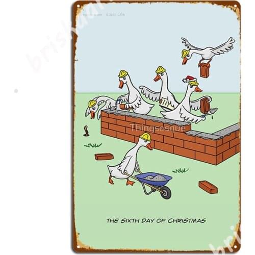 The Sixth Day Of Christmas Metal Signs Customize Cinema Cinema Living Room Poster Tin sign Posters