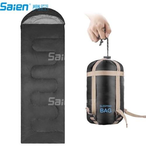 Warm Weather Sleeping Bag - Portable, Waterproof, Compact Lightweight, Comfort with Compression Sack - Great for Camping