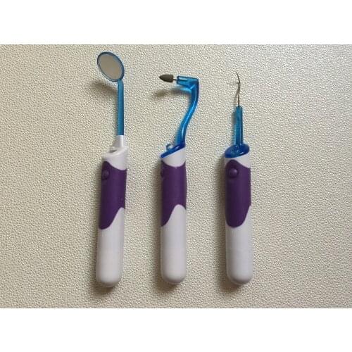 3PCS Teeth Whitening Oral Dental Equipment Dentist Teeth Care Super Bright LED Oral Hygiene Dental Mirror Tool DCU07-30W