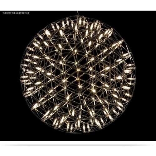Led sparkling ball living room restaurant lights full of stars fireworks after the modern clothing store personalized chandelier