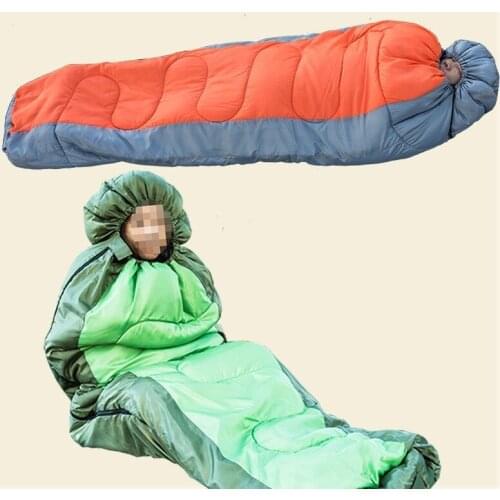 Outdoor Multifunctional Separable Thick Sleep Bag Hammock,camping Autumn Winter Warm Waterproof Aerial Hammock Hanging Chair
