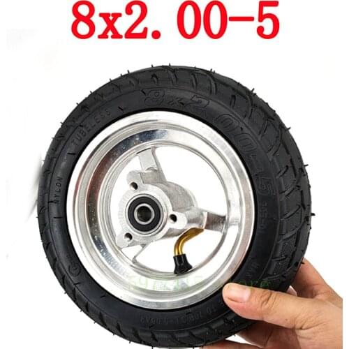 High Quality 8-inch Electric Scooter 8*2.00-5 Vacuum Tyre With Hub 8x2.00-5 Vacuum Wheel Tire