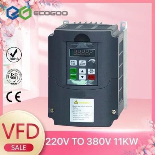 Sako SKI670 7.5KW 11KW VFD Input 220V 1ph to Output 380V 3ph High Performance AC to AC Variable Frequency Inverter