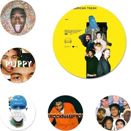 58mm Merlyn Wood Brockhampton Icons Pins Badge Decoration Brooches Metal Badges For Clothes Backpack Decoration