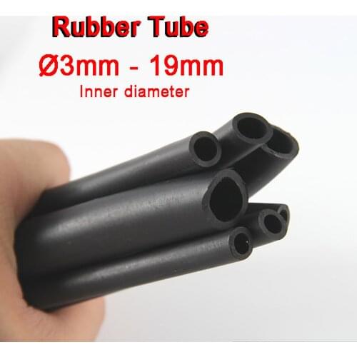 1M Black Nitrile Rubber Fuel Tube NBR Petrol Diesel Oil Line Hose Pipe Tubing Inner diameter 3mm~19mm