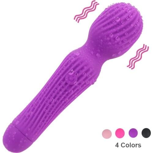 16cm Thread Magic Wand Women Vibrator Clitoris Stimulator Nipple Massager Dildos Anal Plug Sex Toys Masturbator Machine Erotic