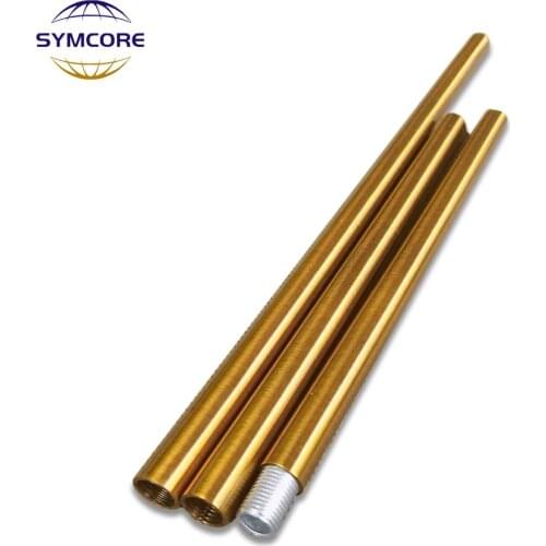 2pcs Gold Ancient Straight Rod Diameter 11.5MM Inner Thread M10 Straight Tube Table Lamp Floor Light Chandelier Hollow Tube