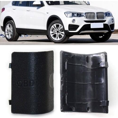 2021 OBD 2 II Plug Port Cover Decorative Automobile Accessories for F25 X3 F26 X4 LHD 51439190686 Kick Panel Trim Cap