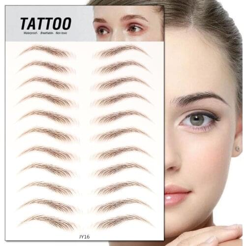 4D Hair-like Authentic Eyebrows Grooming Shaping Makeup Brow Shaper maquiagem Eyebrow patch Tattoo Sticker Makeup Tool