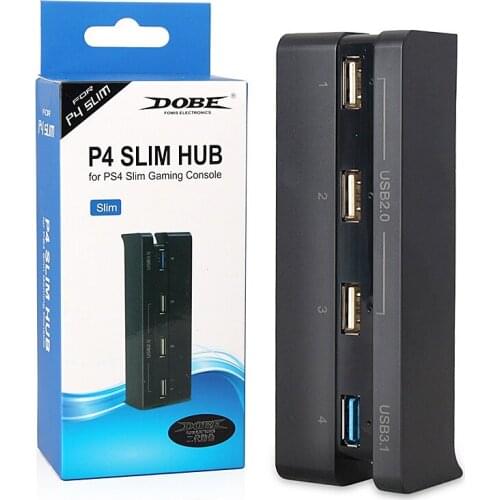 5 Port HUB for PS4, USB 3.0 High Speed Charger Controller Splitter Expansion for PlayStation 4 PS4 Console, Not for PS4 Slim, PS