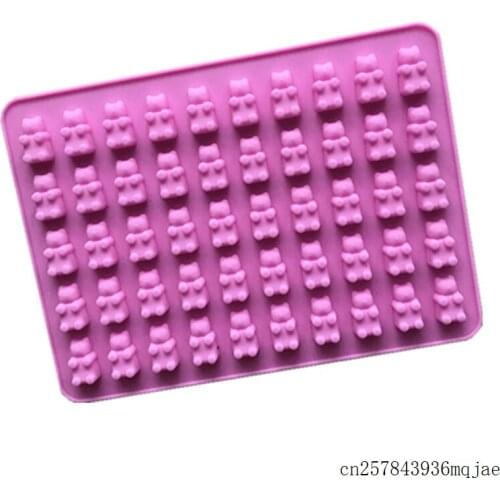 50pcs Gummy Bears Ice Trays Bear Chocolate Molds DIY Jelly Ice Mould