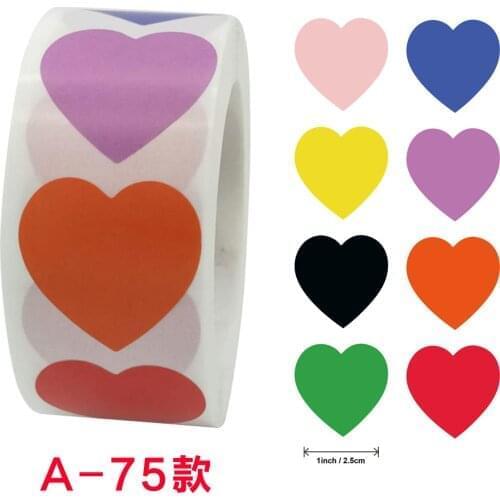 500pcs Heart /Round shape Stickers seal labels stickers scrapbooking for Package wedding decoration stationery sticker
