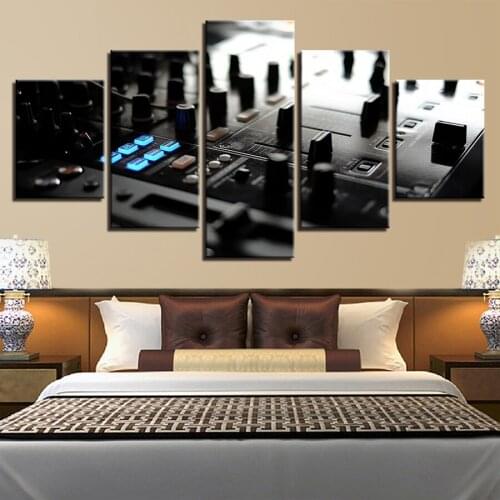 5d diy Diamond Painting square/round,Music DJ Console Instrument Mixer Cross Stitch Mosaic Diamond Embroidery 5 Pieces WW095