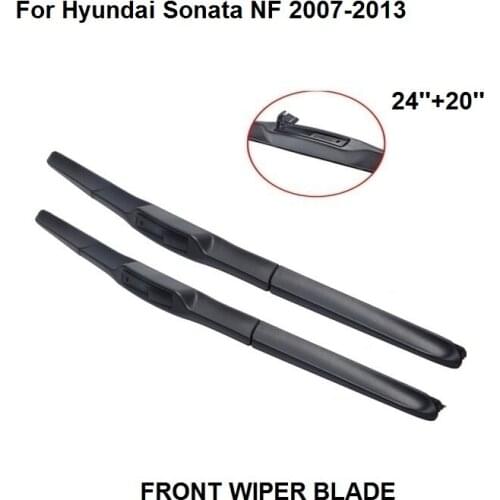 Car Accessaries Auto Windscreen Wipers Blade For Hyundai Sonata NF 2007-2013 24''+20'' Windshield Natural Rubber