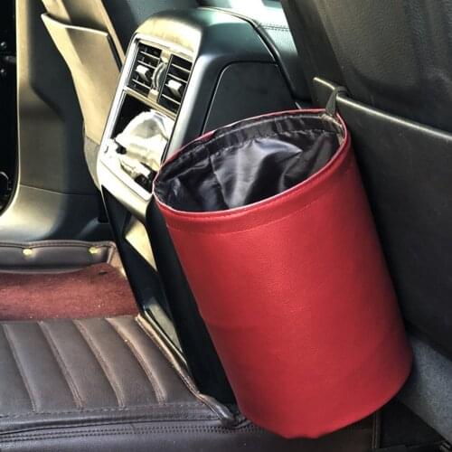 Car Storage Busket Interior Rubbish Container Waste Organizer Holder Waterproof Garbage Can Folding Trash Bin Car Accessories