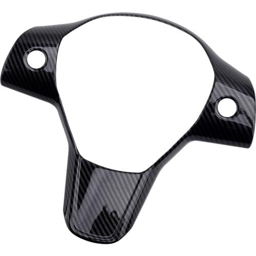 ABS Plastic Car Steering Wheel Frame Cover Trim fit for Tesla Model 3 2017 2018 2019 2020 Carbon Fiber Texture