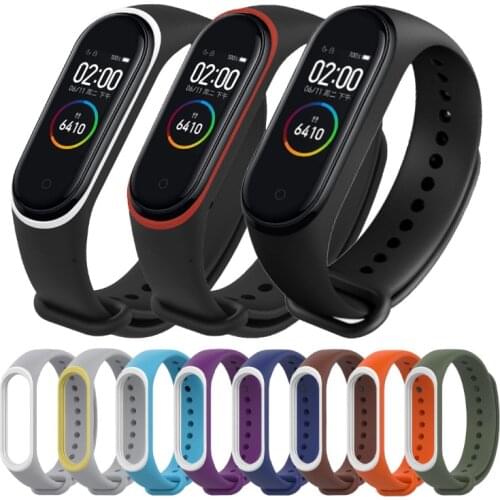 Breathable Strap For Xiaomi Mi Band 3 4 Smart Watch Wrist M3 M4 Plus Bracelet For Xiaomi MiBand 3 4 Miband Strap Replacement