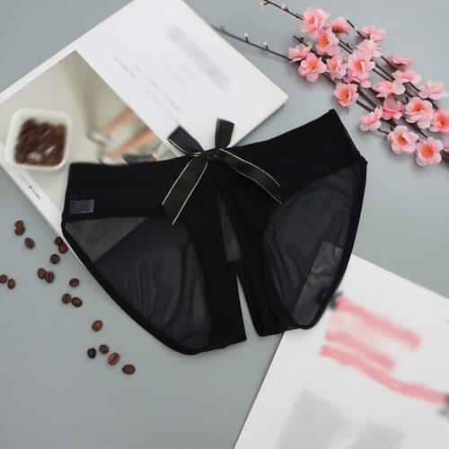 EFINNY Women Lace Open Panties Ladies Sexy See Through lingeries Women\s Briefs Women Bowknot Underwear