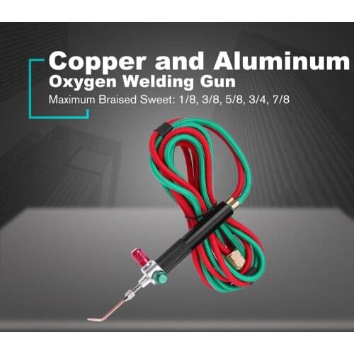 Mini Gas Torch Oxygen Welding Soldering Gun Oxygen Acetylene Gun for Platinum Metal Stainless Steel Welding Soldering Tool Kit