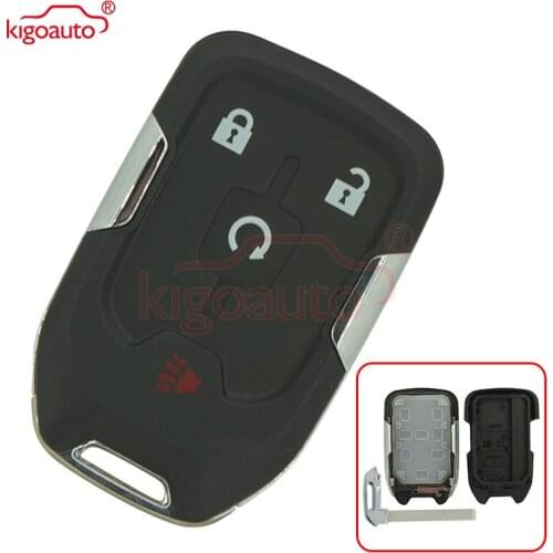 Kigoauto 13584512 1551A-1AA HYQ1AA 4 button Replacement smart car key shell case for 2015 Chevrolet Suburban Tahoe GMC Terrain