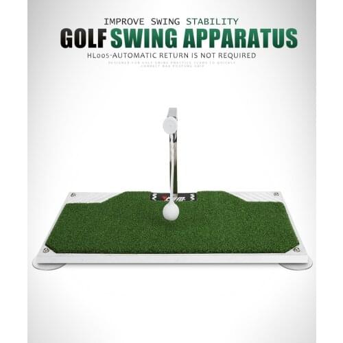 PGM Indoor Golf Swing Trainers Mat Golf Swing Trainer Aid Accessories 360° Rotation Golf Mat Practice Device Durable Exercise