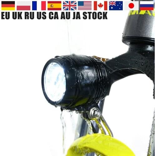 Electric Bike Light Headlight 100 lux Input DC 6V 12V 36V 48V Aluminum LED Front Light With Switch Electric Bike accessories