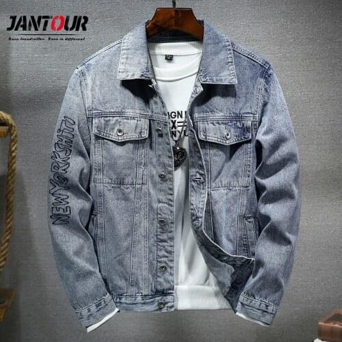 Brand New Jacket Men Classic Fashion Retro Casual Coat Single Breasted Style Streetwear Denim Jacket For 2020 Big Size M-4XL