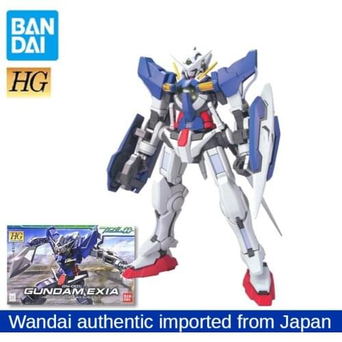 New Bandai Assembly Model HG 00 01 1/144 GN-001 GUNDAM EXIA Gundam Angel Action Humanoid Toy Decoration Puzzle Childrens Gifts