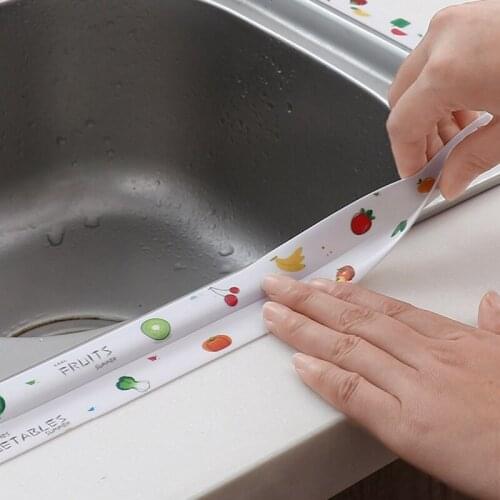 Newly 1 Roll Sealing Tape Waterproof Tape PVC Acrylic Material Kitchen Bathroom Wall Adhesive Crack Repair Tape 330cm