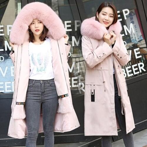 Real Fur Coat Women Rabbit Fur Coat Women Clothes 2020 Real Fur Parka Warm Winter Coat Womens Clothing Manteau Femme YY1076