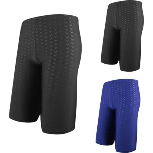 Professional Shark Skin Swim Competition Boxer Briefs Sport Trunks Sharkskin Shorts Swimwear Quick Drying Swimsuit For Men