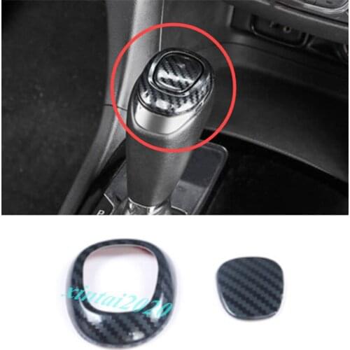 Carbon Fiber Gear Shift Knob Head Cover Trim For Chevrolet Equinox 2018-2020 car modification