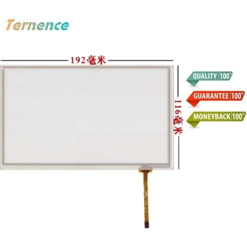 Skylarpu 8 inch Touchscsreen HSD080IDW1 AT080TN64 AT080TN03 v.1 Touch screen panel Glass Automotive DVD GPS touch 192*116mm