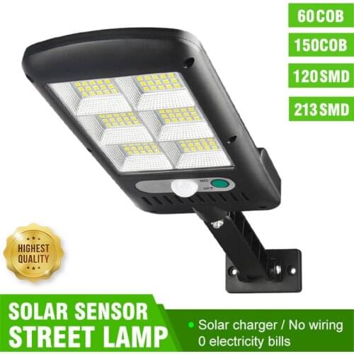 Solar Light 128 COB Large Outdoor Solar Waterproof Street Light Garden Infrared Sensor Motion Sensor Smart Remote Control Light