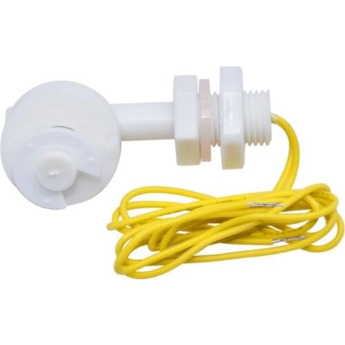 0-110VDC Liquid Water Level Sensor Right Angle Side Mount Float Switch for Aquarium Pump Sense Liquid Level Any Height Car Boat