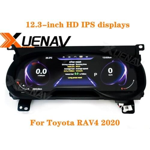 Car head unit GPS Navigation For Toyota RAV4 2020 LCD Meter instrument dashboard screen For Toyota Car video player
